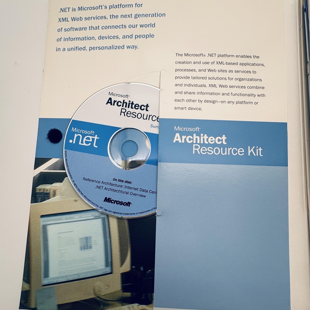 Vintage Microsoft .NET Architect Resource Kit CD Training‎ Tutorial Guide - Picture 2 of 5
